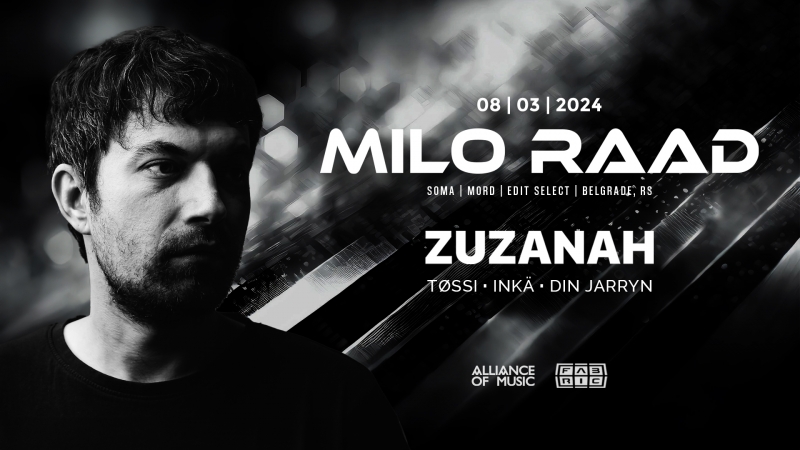 Alliance of Music - The Club w/ Milo Raad