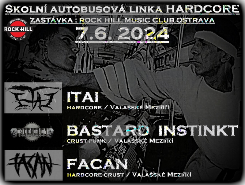 Školní autobusová linka - Hard core zastávka Rock Hill