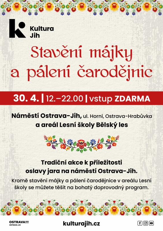 Stavění májky a pálení čarodějnic