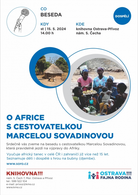 O Africe s cestovatelkou Marcelou Sovadinovou