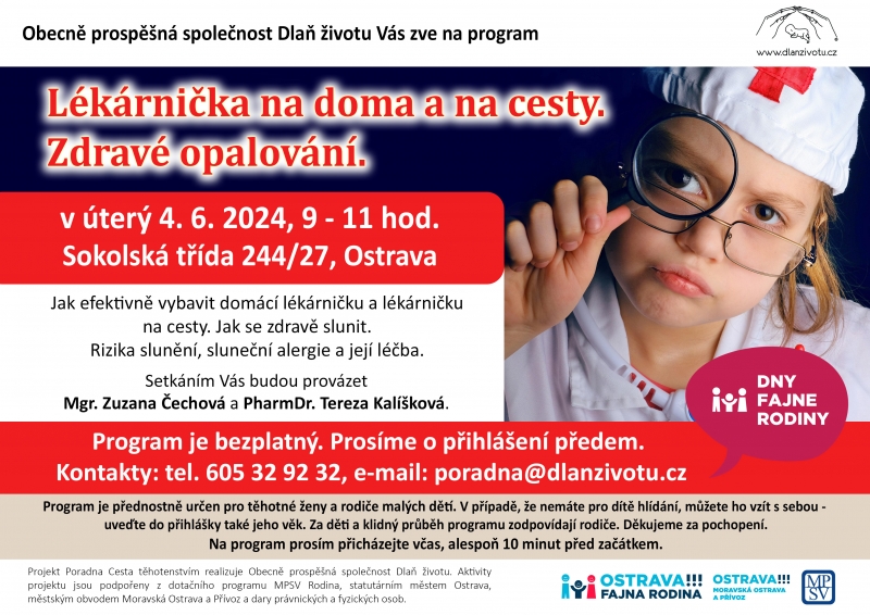 Lékárnička na doma a na cesty. Zdravé opalování