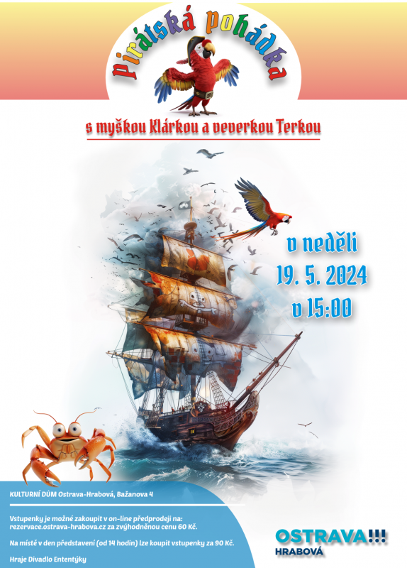 Pirátská pohádka s veverkou Terkou a myškou Klárkou