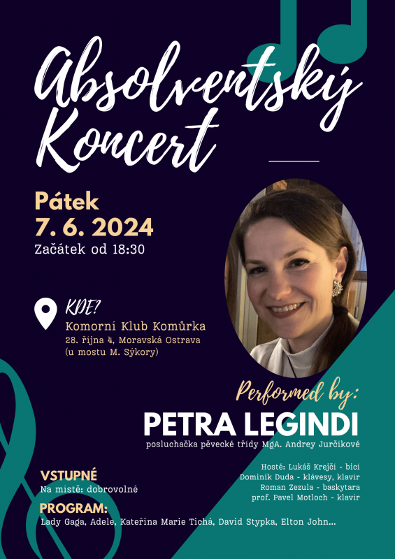 Absolventský koncert Petry Legindi