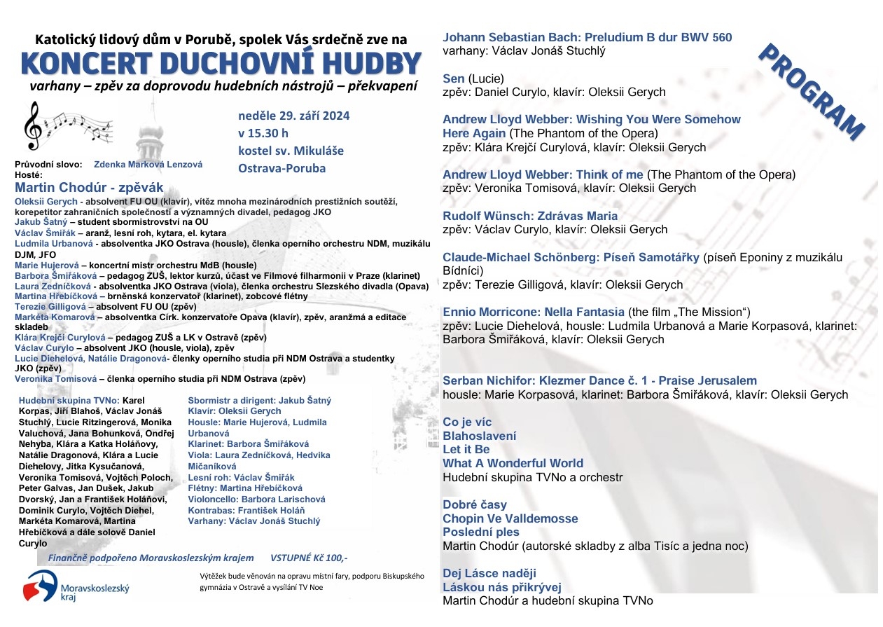 koncert duchovní hudby