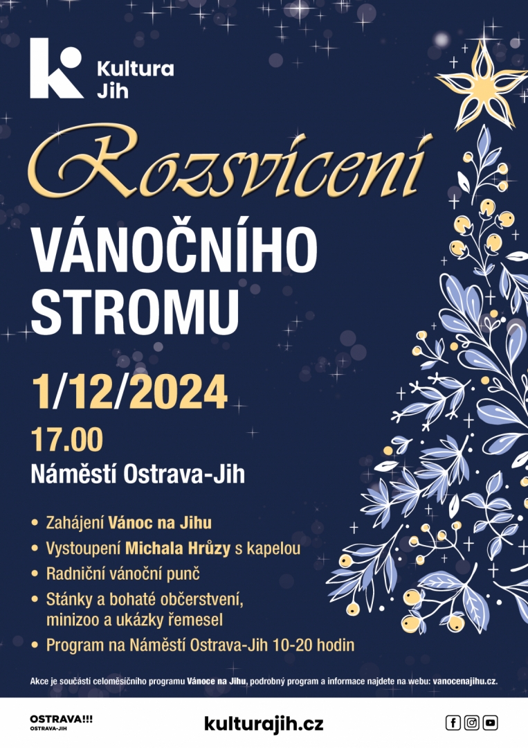 Rozsvícení vánočního stromu na Náměstí Ostrava-Jih