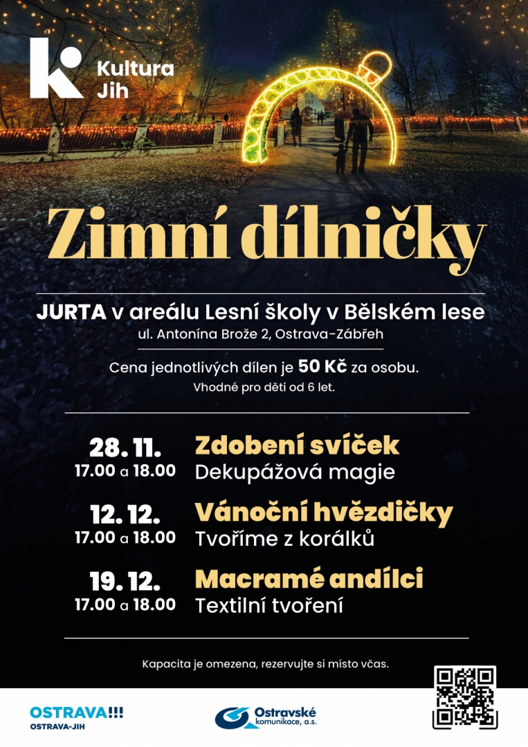 Zimní dílničky - Macramé andílci: textilní tvoření
