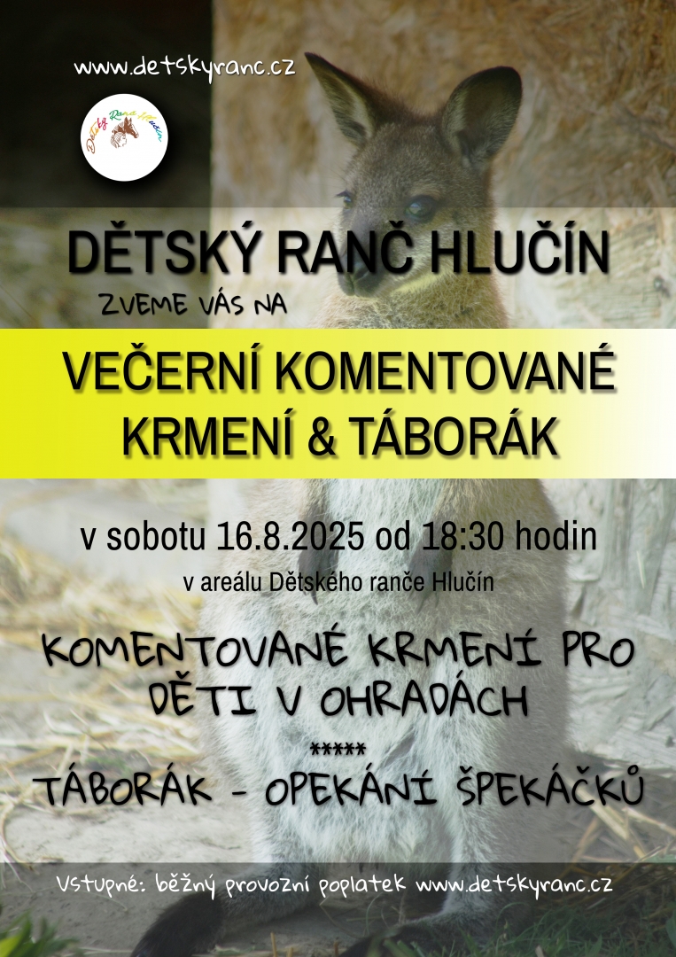 Večerní komentované krmení a táborák