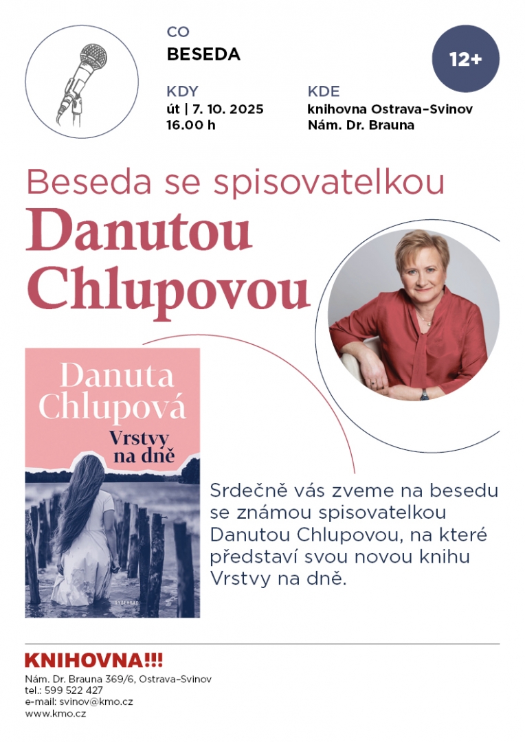 Beseda se spisovatelkou Danutou Chlupovou