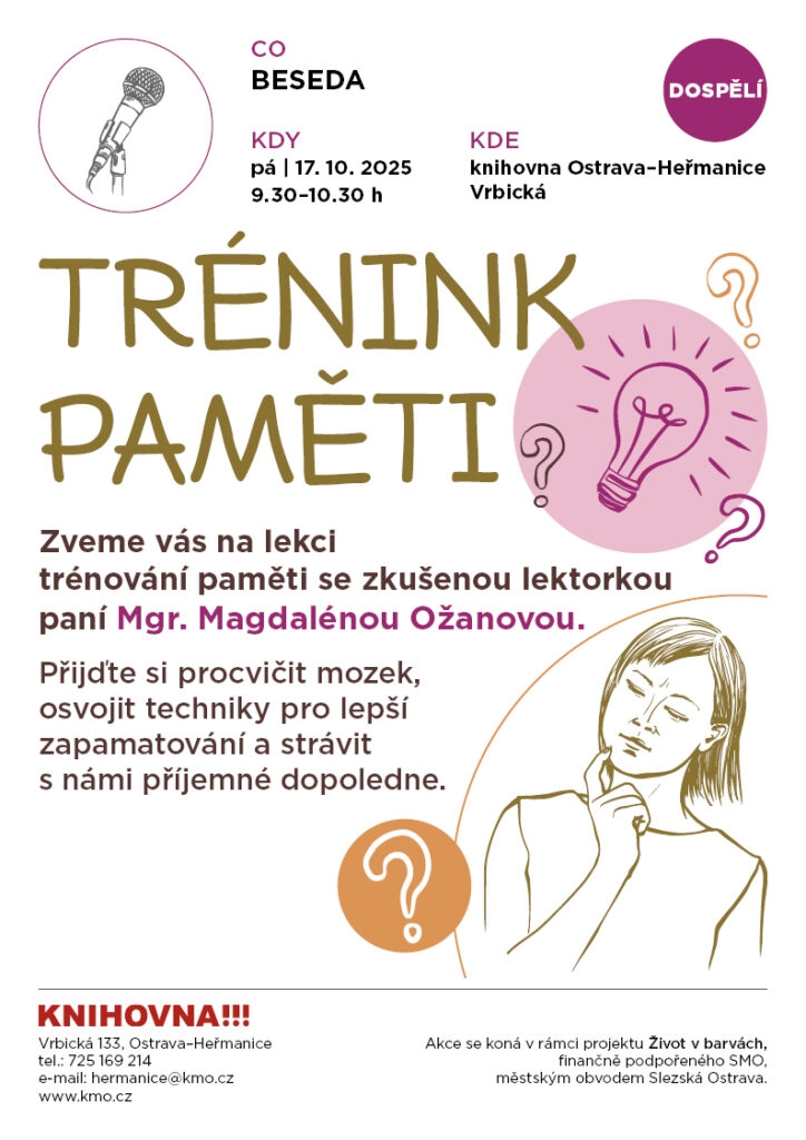 Trénink paměti s Magdalénou Ožanovou