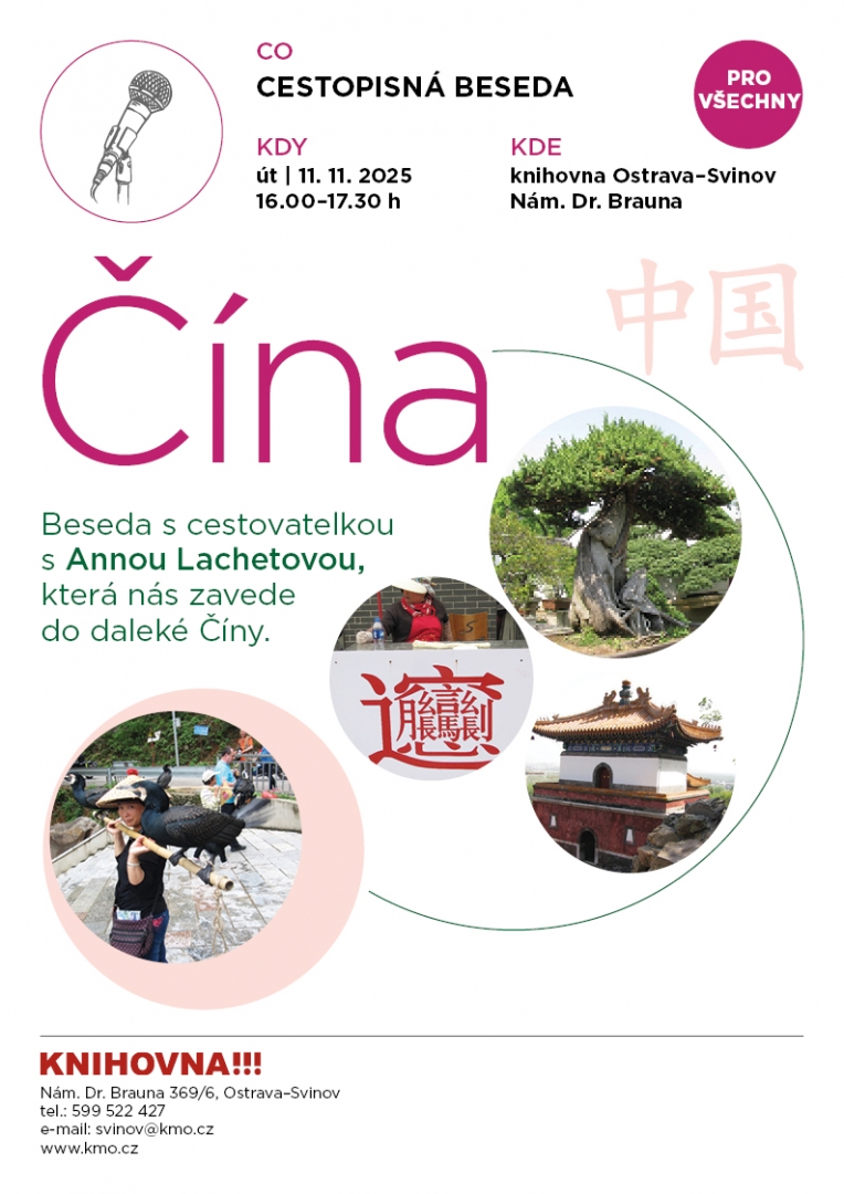 Beseda s cestovatelkou Annou Lachetovou