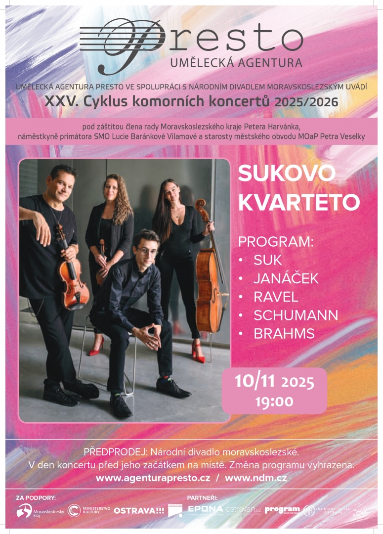XXV. Cyklus komorních koncertů - Sukovo kvarteto