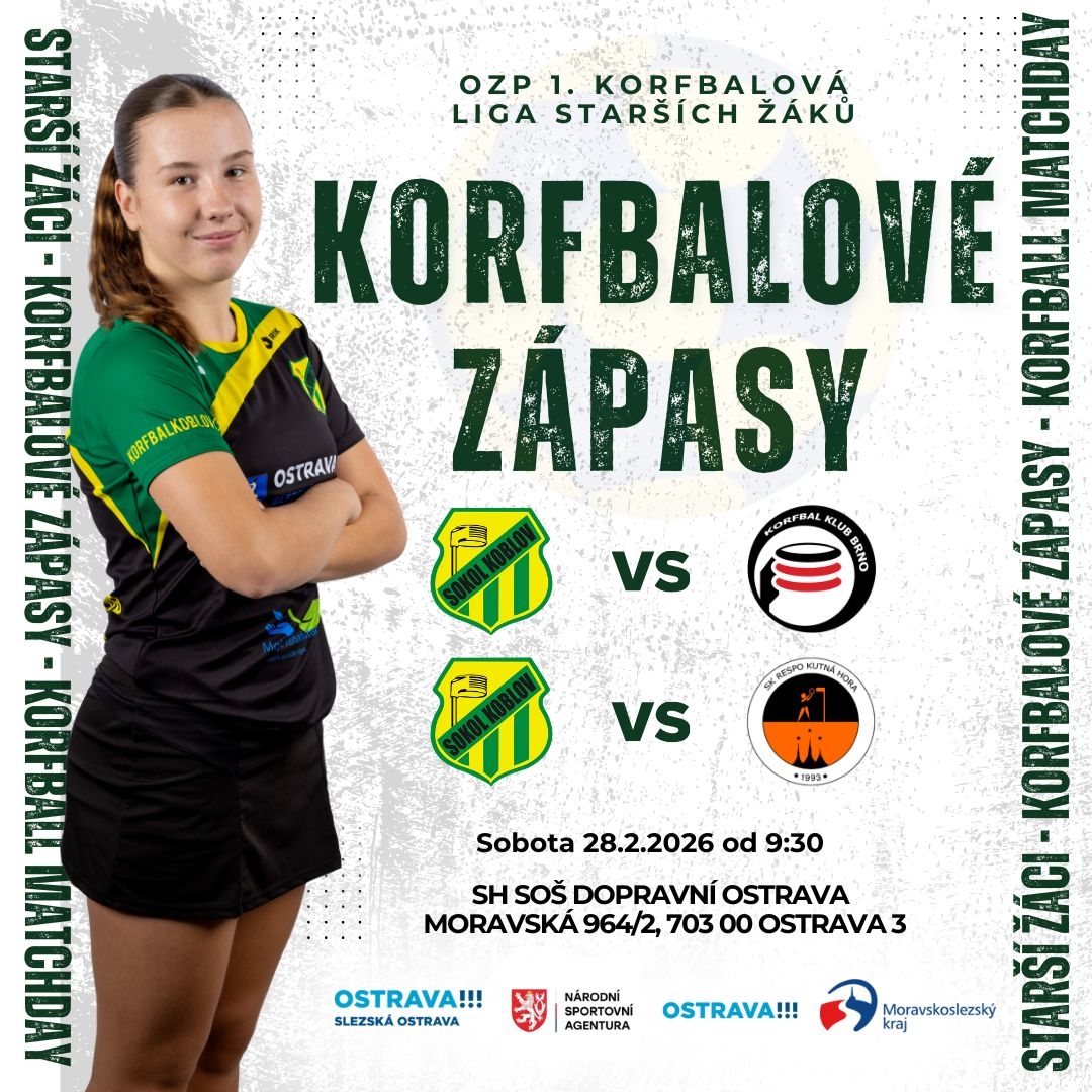 Česká ozp 1. korfbalová liga starších žáků 2 zápasy