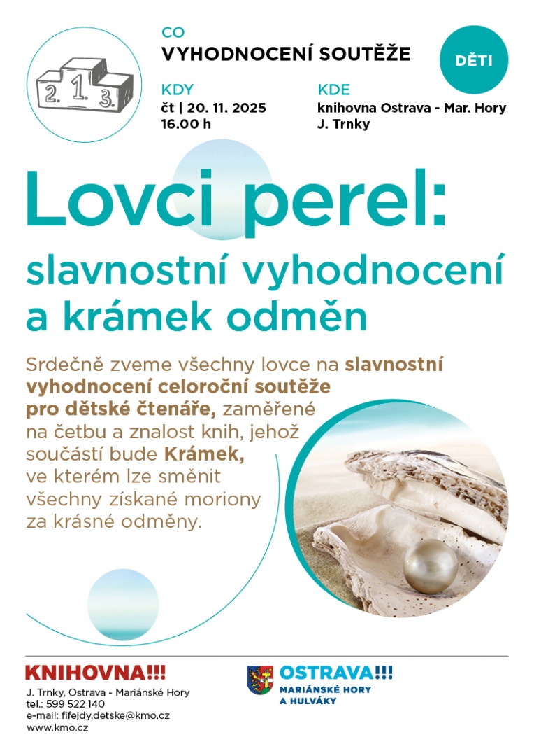 LOVCI PEREL: SLAVNOSTNÍ VYHODNOCENÍ