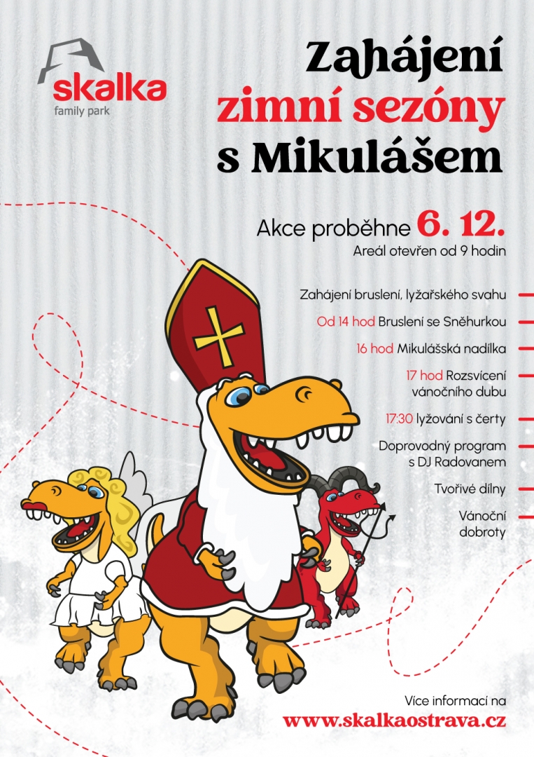 Zahájení zimní sezony s mikulášem