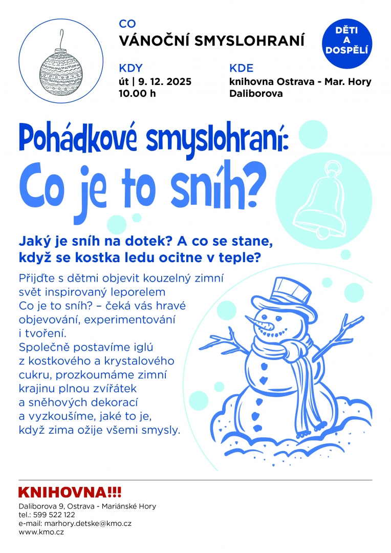 Pohádkové smyslohrani: Co je to sníh?